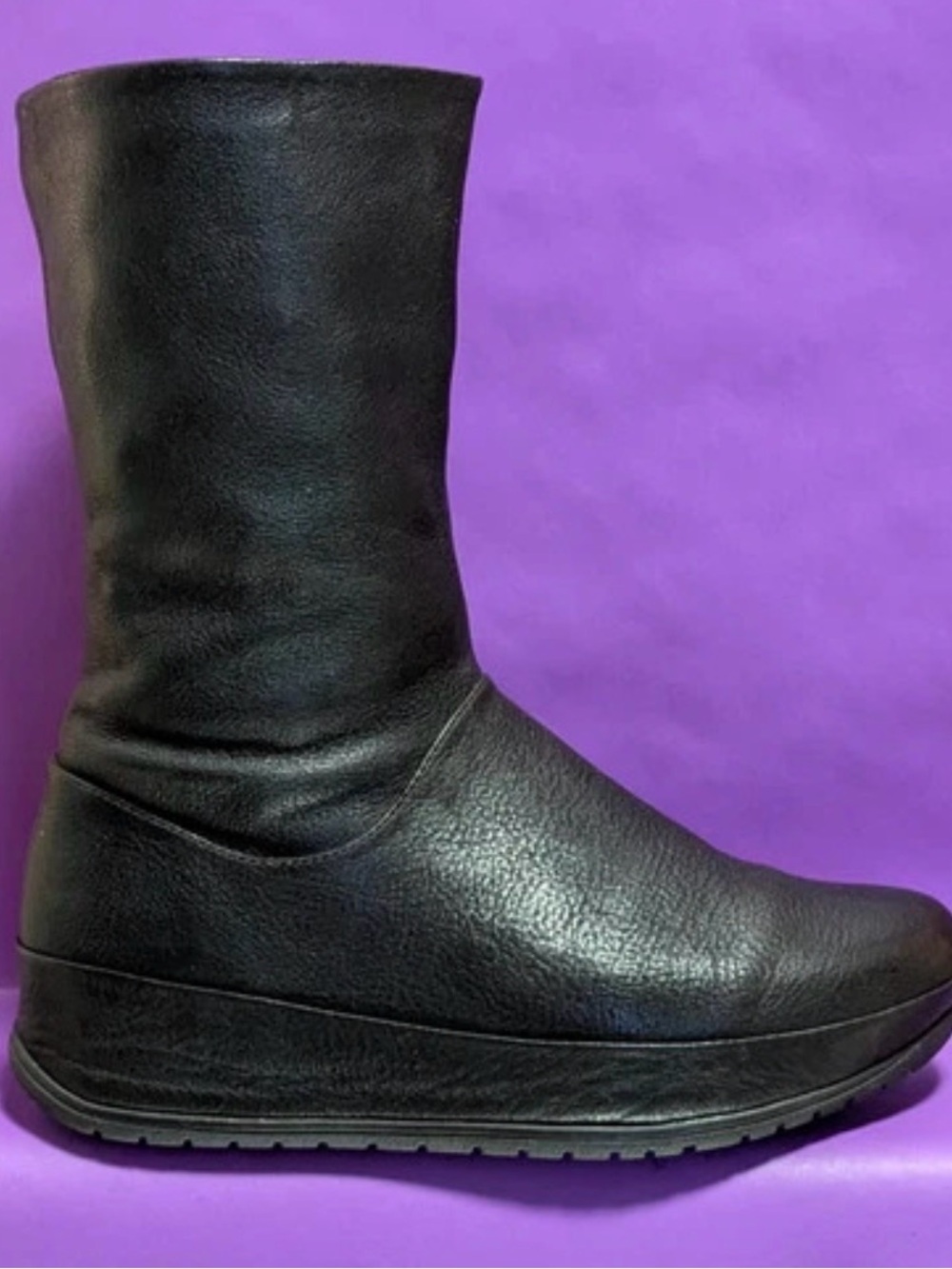 FitFlop Brown Leather Wedge Boots Size 8